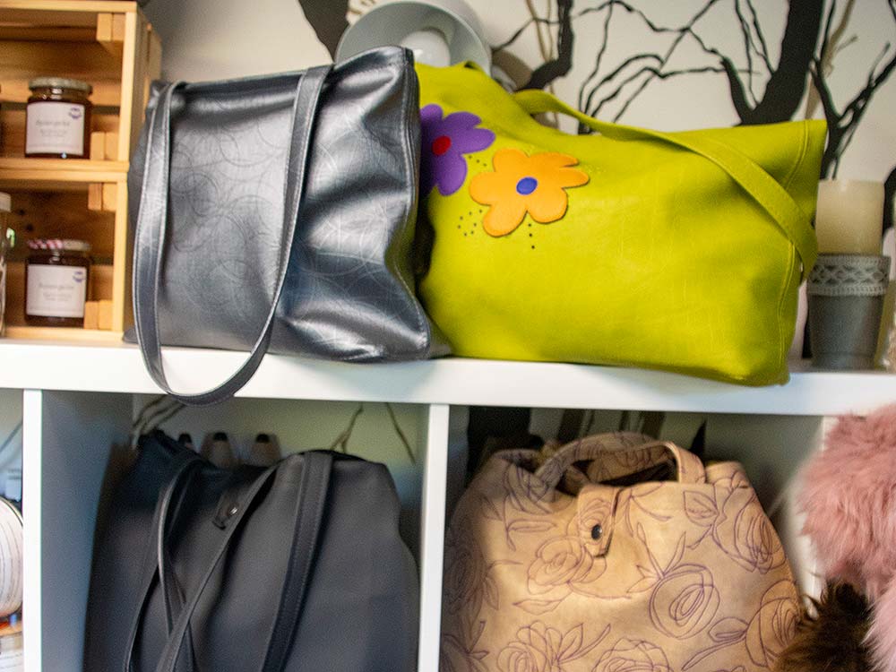 Selbstgenähte Handtaschen